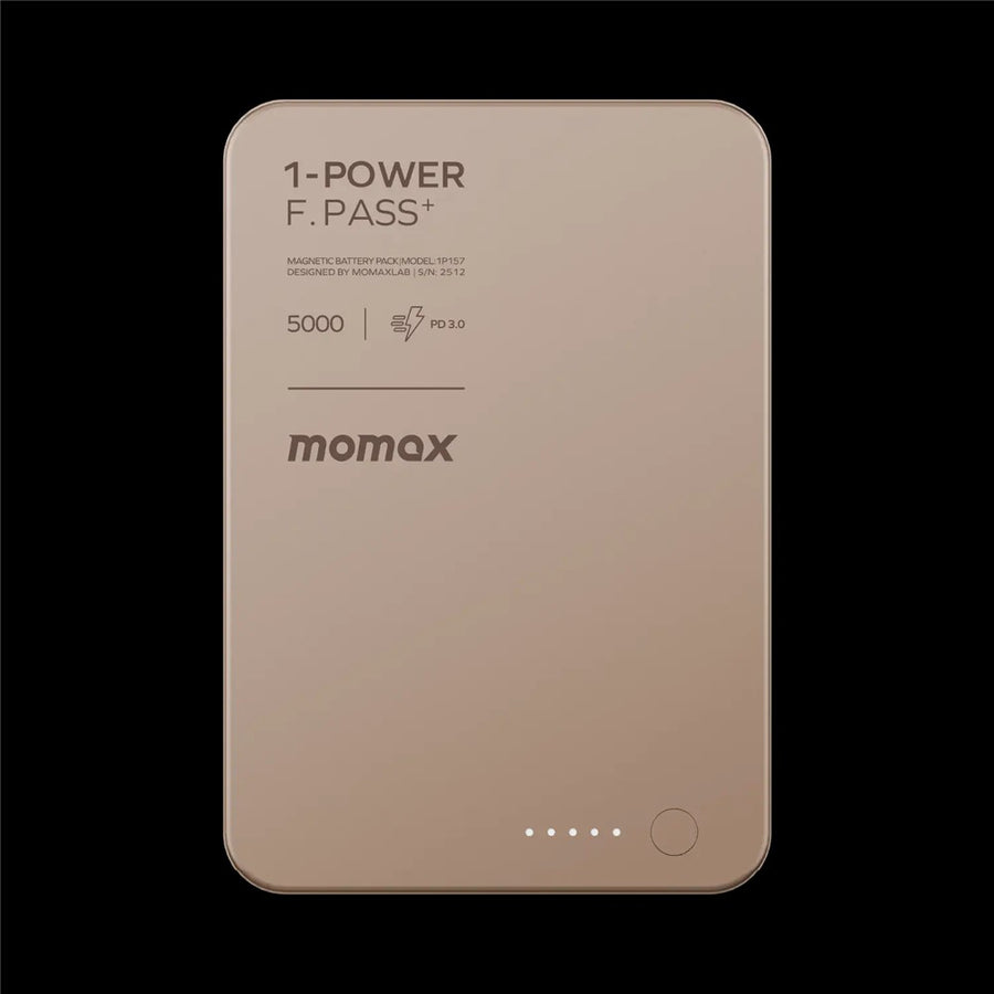 MOMAX 1-POWER F.PASS+ Power Bank 5000mAh, Magnetic, photo 4