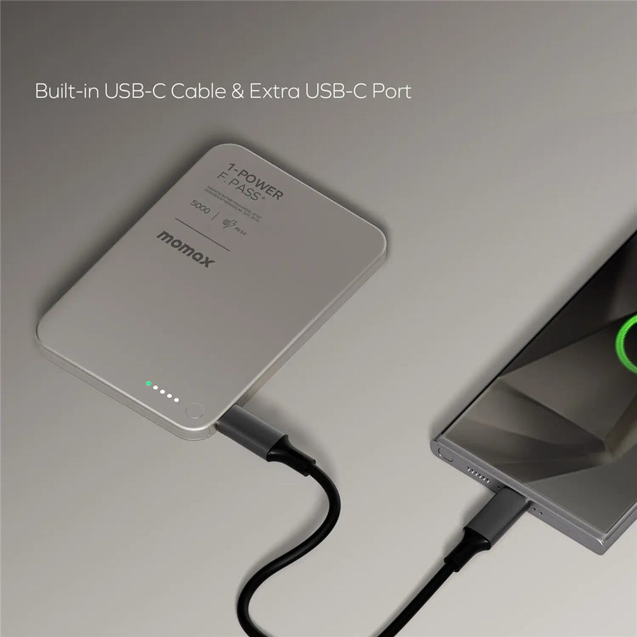 MOMAX 1-POWER F.PASS+ Power Bank 5000mAh, Magnetic, photo 9