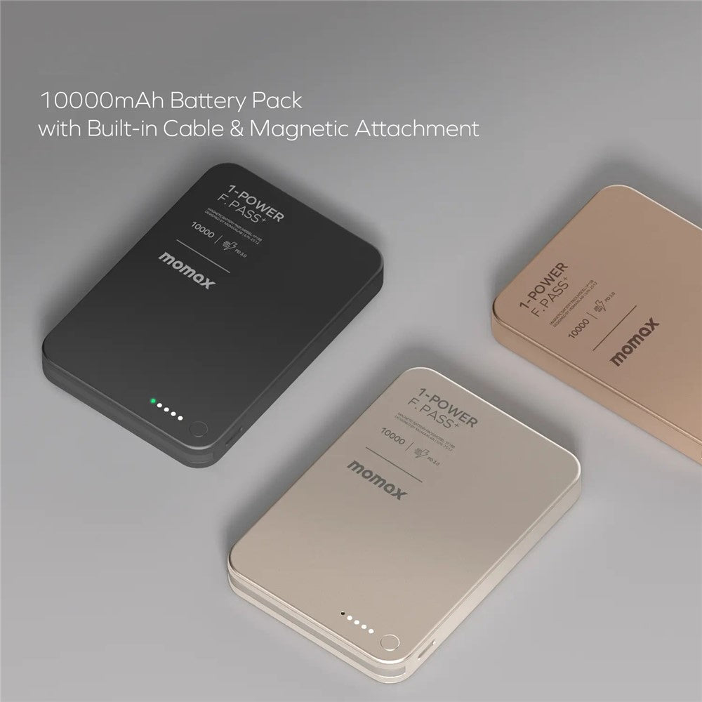 MOMAX 1-POWER F.PASS+ Power Bank 10000mAh, Magnetic, photo 10