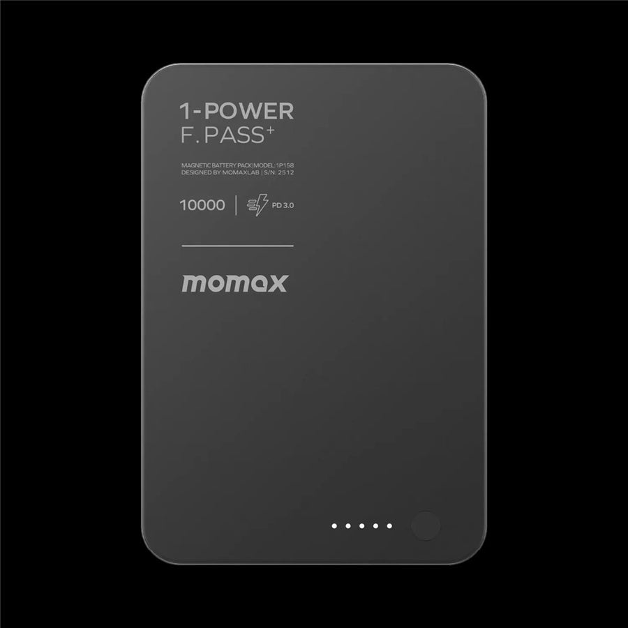 MOMAX 1-POWER F.PASS+ Power Bank 10000mAh, Magnetic, photo 3