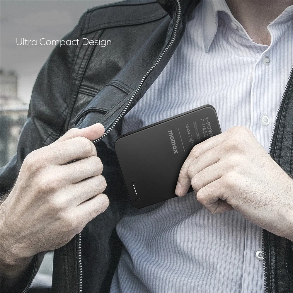 MOMAX 1-POWER F.PASS+ Power Bank 10000mAh, Magnetic, photo 6