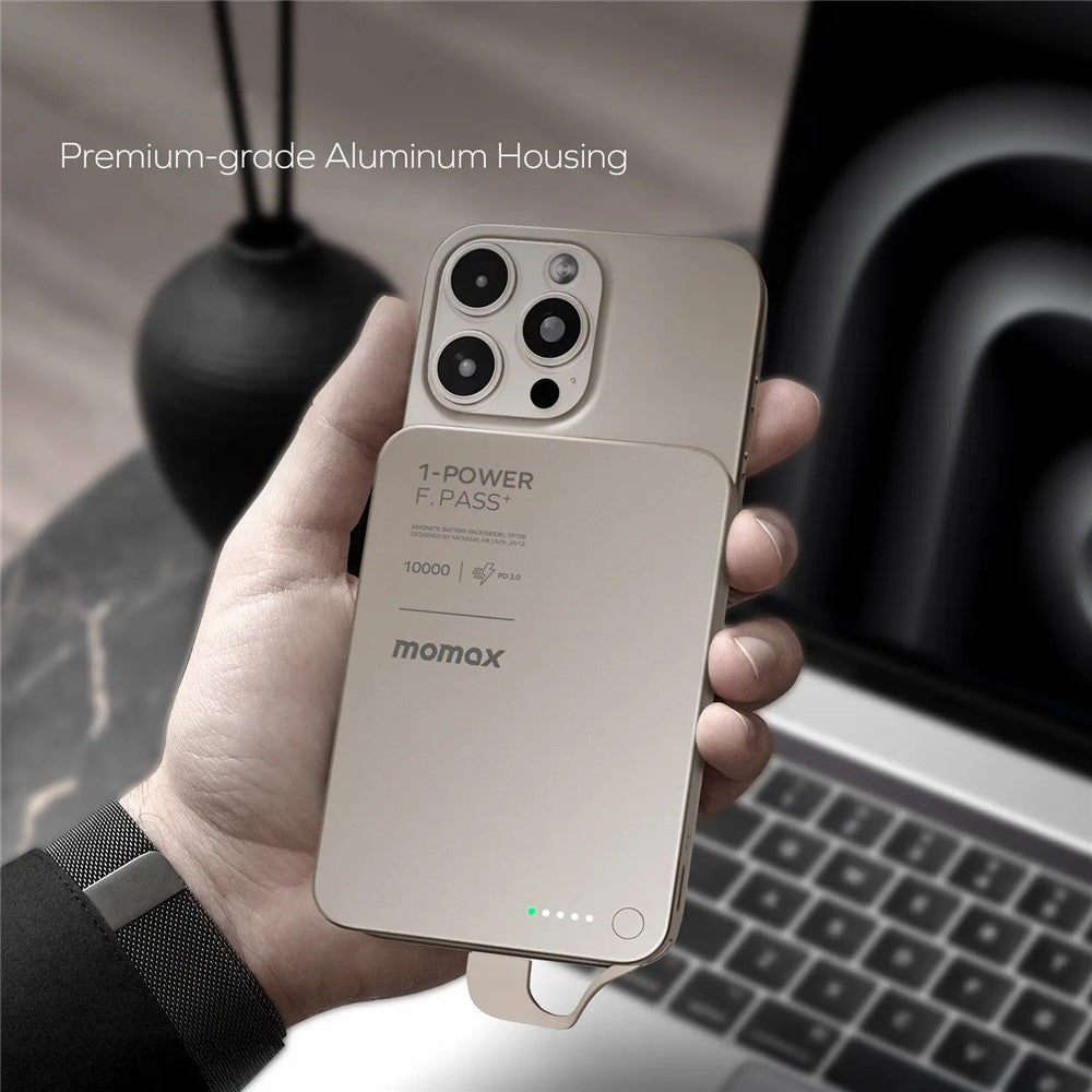 MOMAX 1-POWER F.PASS+ Power Bank 10000mAh, Magnetic, photo 7