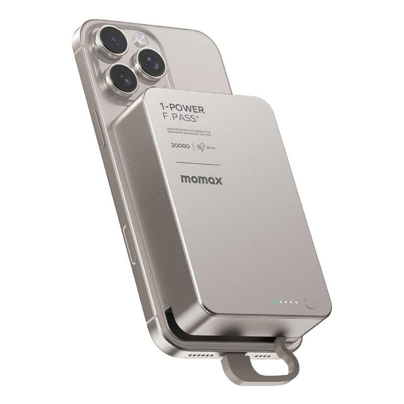 MOMAX 1-POWER F.PASS+ Power Bank 20000mAh, Magnetic, photo 1