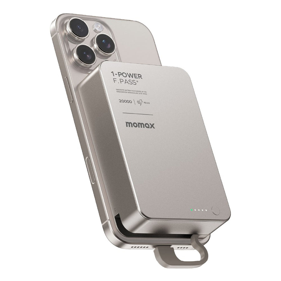 MOMAX 1-POWER F.PASS+ Power Bank 20000mAh, Magnetic, photo 1