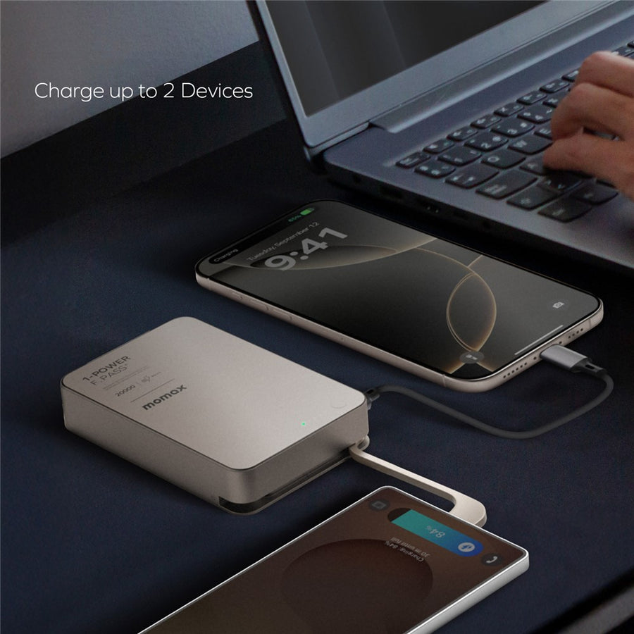 MOMAX 1-POWER F.PASS+ Power Bank 20000mAh, Magnetic, photo 11