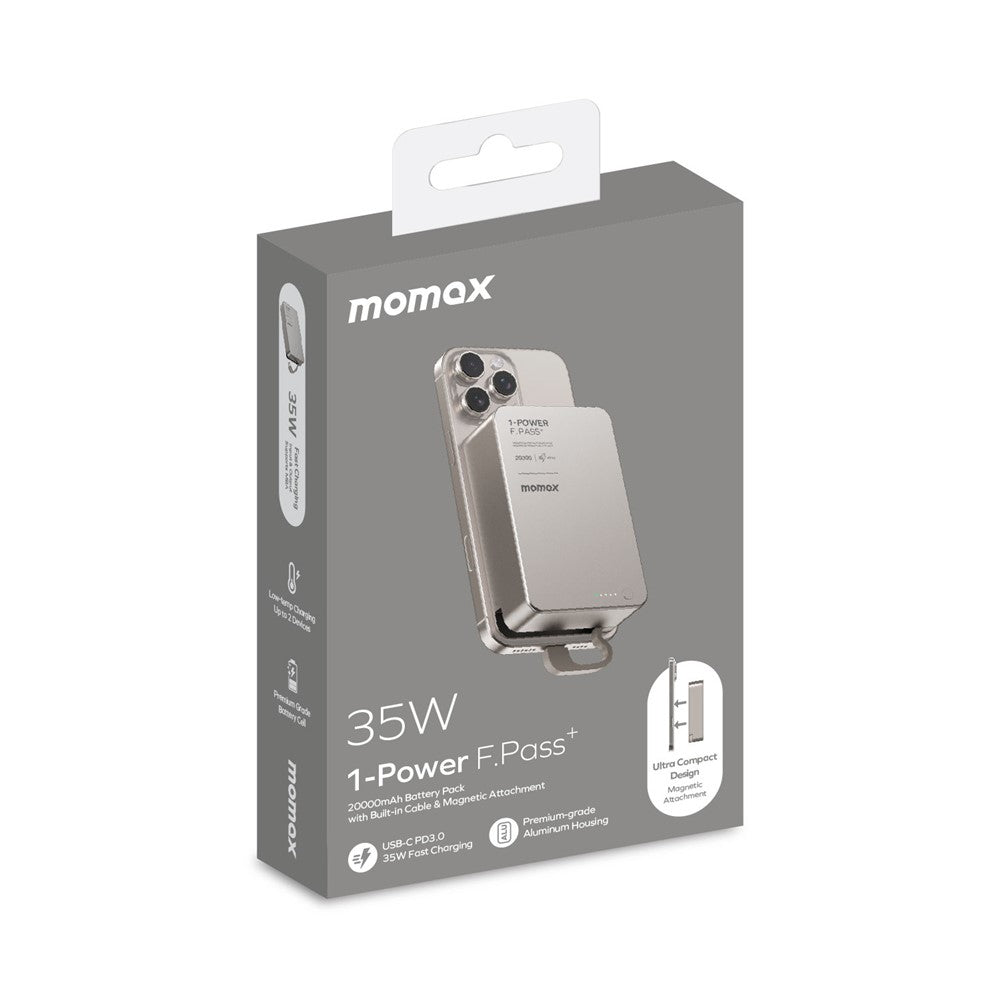MOMAX 1-POWER F.PASS+ Power Bank 20000mAh, Magnetic, photo 15
