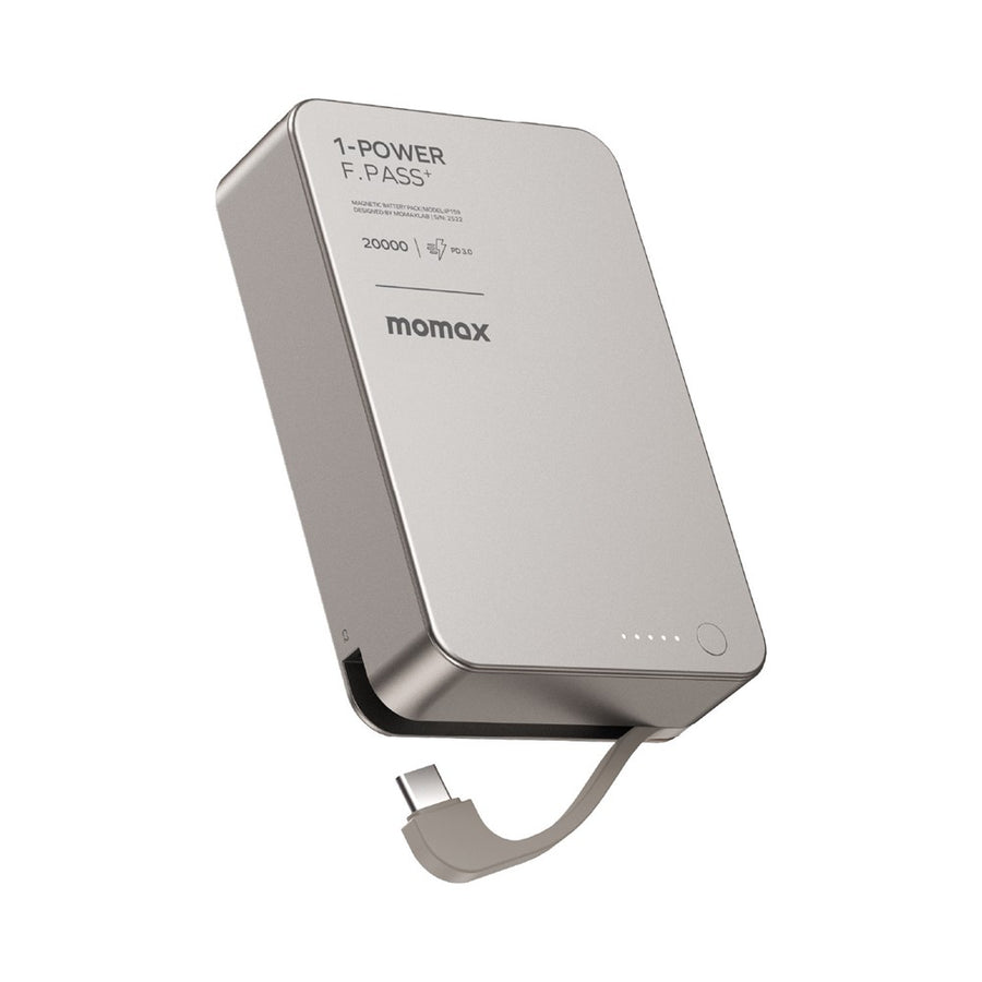 MOMAX 1-POWER F.PASS+ Power Bank 20000mAh, Magnetic, photo 2