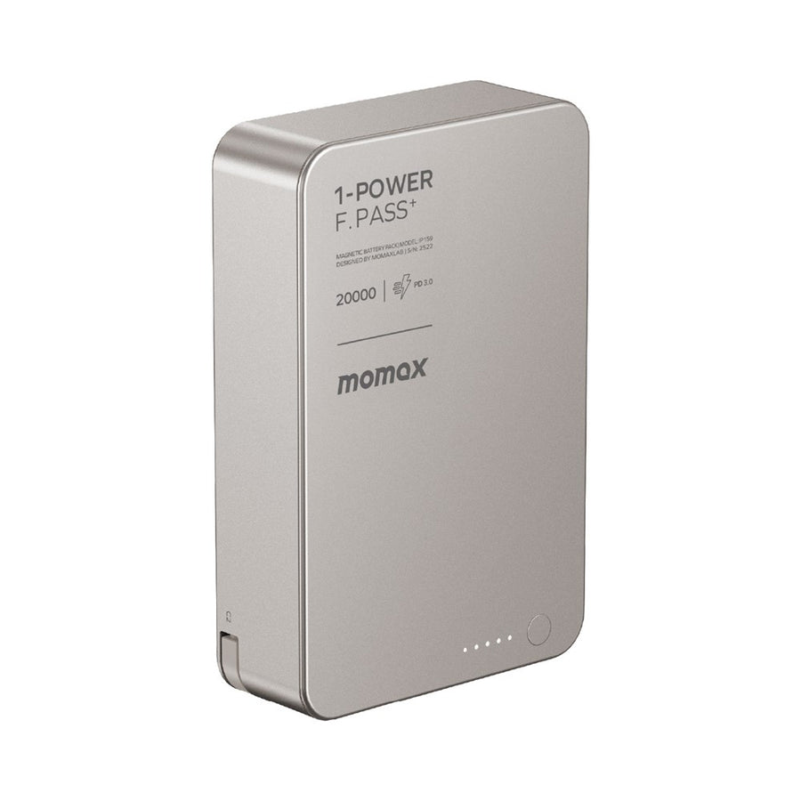 MOMAX 1-POWER F.PASS+ Power Bank 20000mAh, Magnetic, photo 3