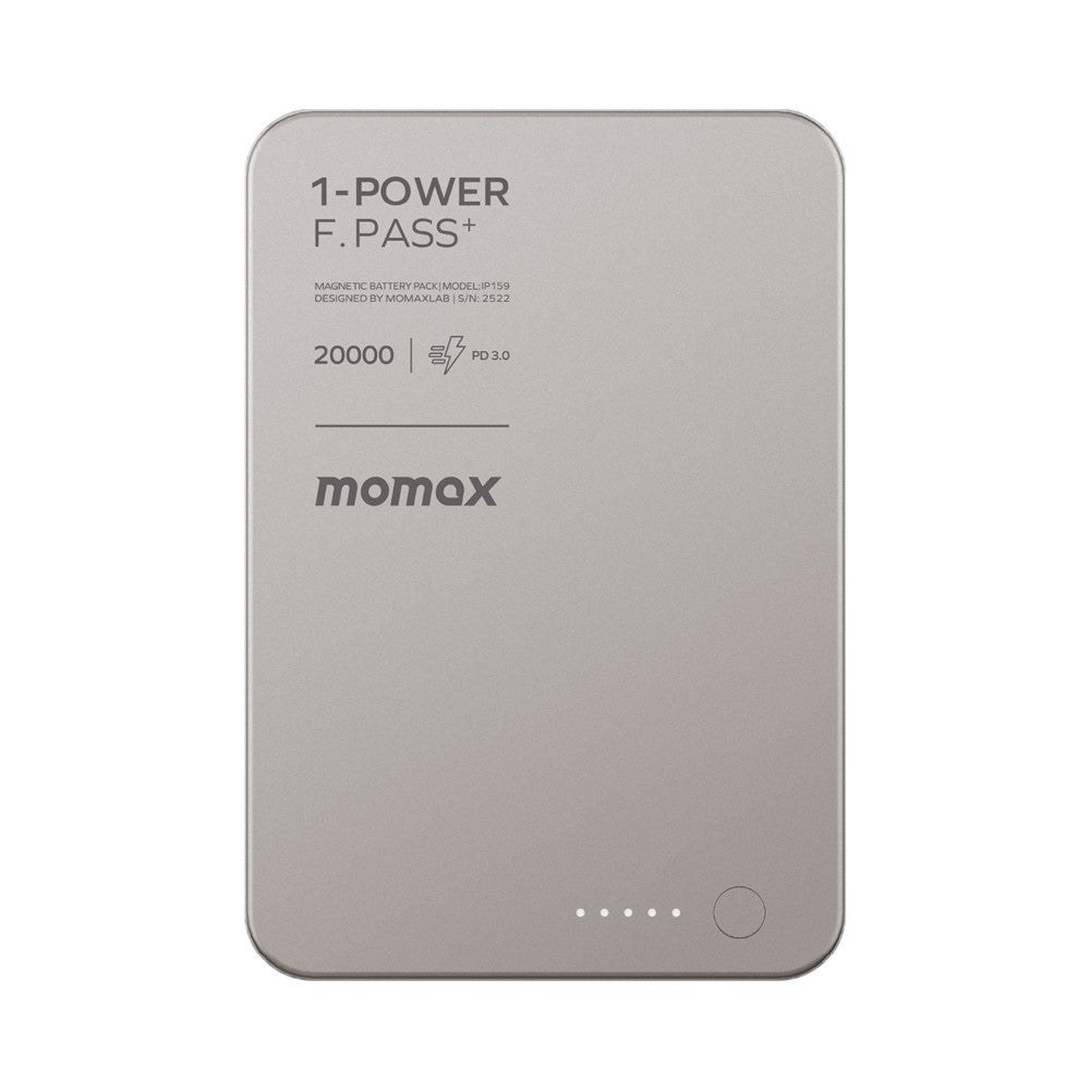 MOMAX 1-POWER F.PASS+ Power Bank 20000mAh, Magnetic, photo 5