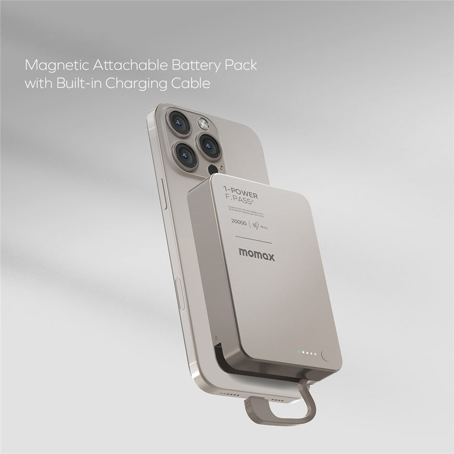 MOMAX 1-POWER F.PASS+ Power Bank 20000mAh, Magnetic, photo 9