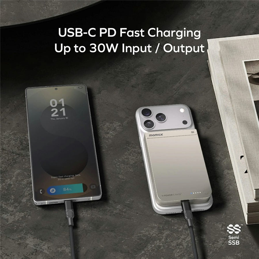 MOMAX 1-Power S.Pass2 Power Bank 10000mAh, 25W, Qi2 Magnetic, photo 7