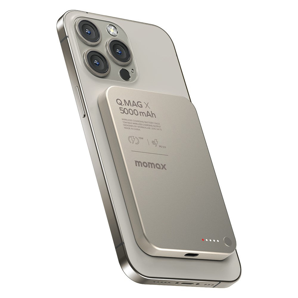 MOMAX Q.MAG X Power Bank 5000mAh, Magnetic, photo 1