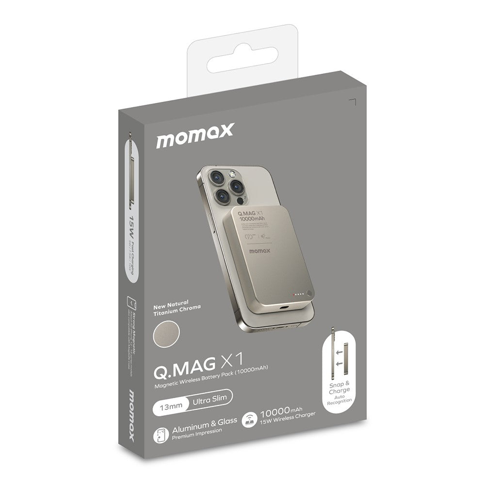 MOMAX Q.MAG X1 Power Bank 10000mAh, Magnetic, photo 10