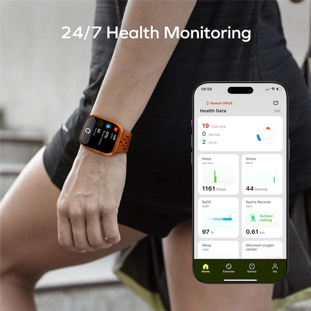MOMAX 1-Wear Lite Smart Watch, SpO2 & Heart Rate, photo 9