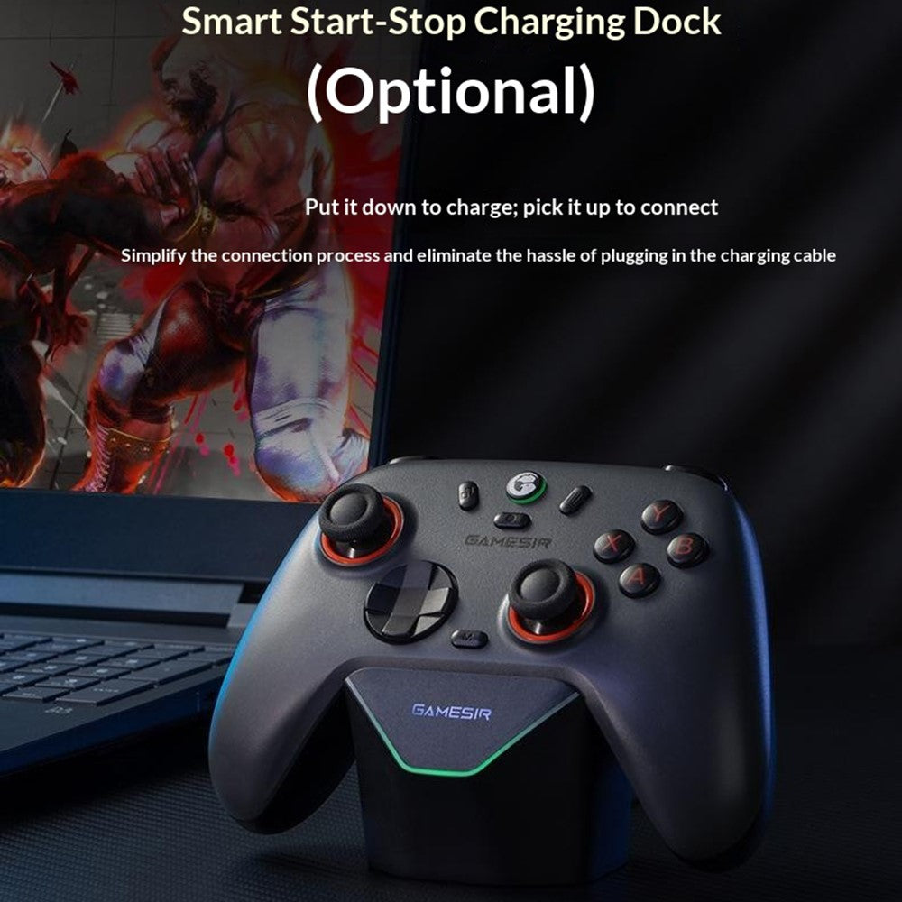 GAMESHIR For GameSir Starling 2  /  Nova 2 Lite Gaming Controller Charging Dock RGB Atmosphere Light Smart Fast Charging Anti-Slip Storage Stand