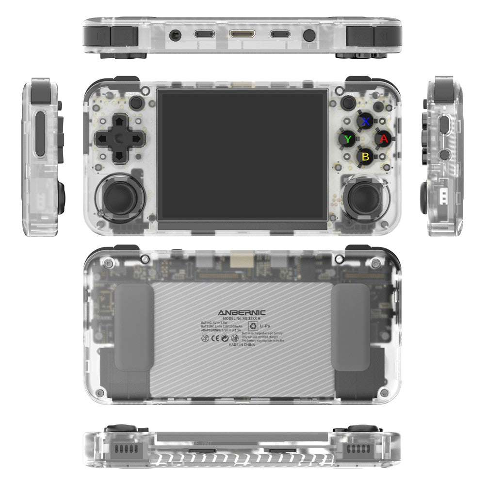 ANBERNIC RG35XX H 64GB+128GB Handheld Game Console 3.5-inch IPS Screen Support 10K Games (English Version)