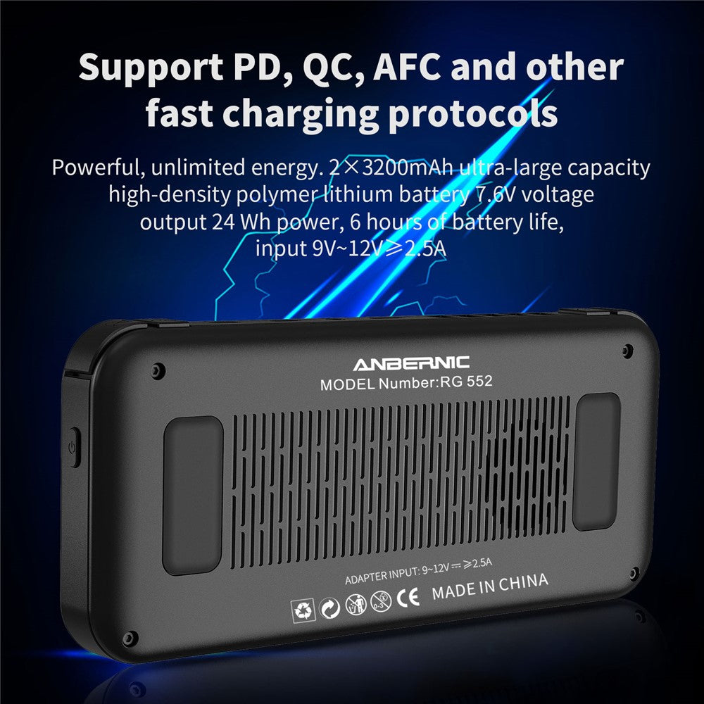 ANBERNIC RG552 Handheld Video Game Console 5.36-inch 16GB + 128GB Dual Systems Android / Linux (English Version)