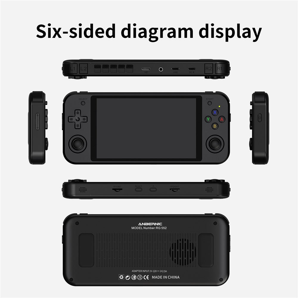 ANBERNIC RG552 Handheld Video Game Console 5.36-inch 16GB + 128GB Dual Systems Android / Linux (English Version)