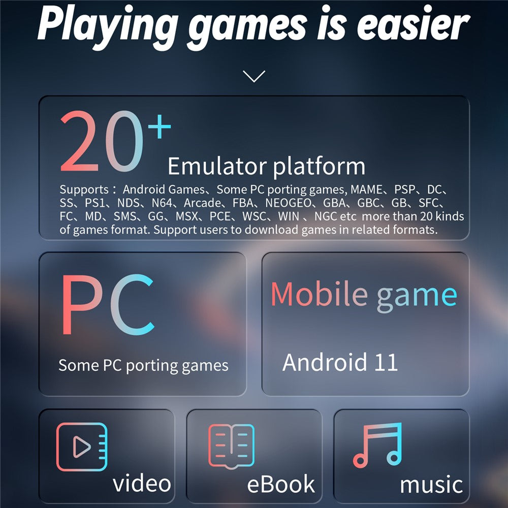 ANBERNIC RG ARC-D Handheld Game Console Built-In Games Dual Systems 256GB (English Version)