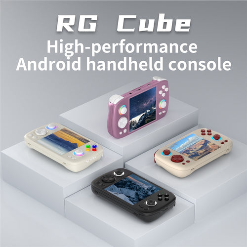 ANBERNIC RG Cube 3.95-inch IPS Screen Portable Handheld Game Console, with 128 TF Card