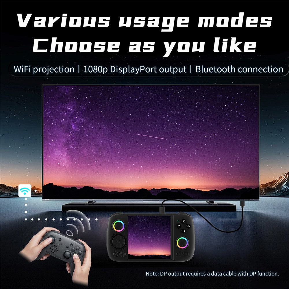 ANBERNIC RG Cube 3.95-inch IPS Screen Portable Handheld Game Console, with 128 TF Card