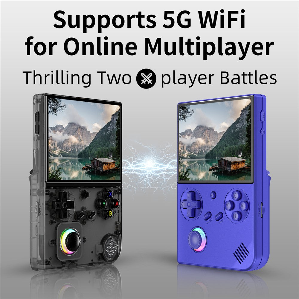 ANBERNIC RG40XXV 4.0-inch IPS Screen WiFi + Bluetooth-compatible 64GB Retro Video Game Console, with 256G TF Card