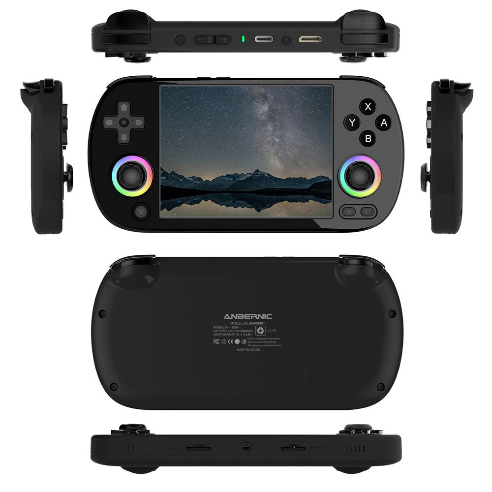 ANBERNIC RG40XXH 4.0 Inch IPS Screen 64G Bluetooth + WiFi Handheld Video Game Console, with 256G TF Card