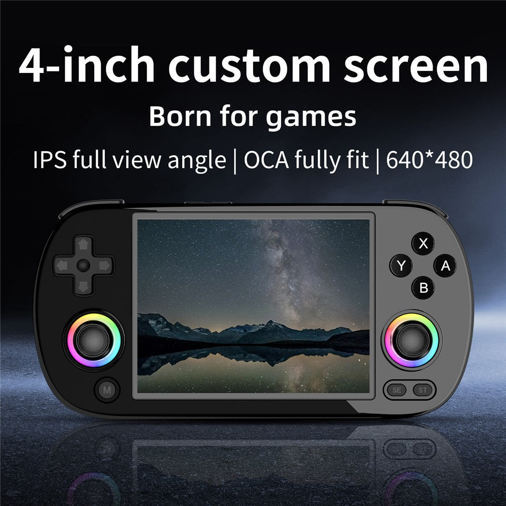 ANBERNIC RG40XXH 4.0 Inch IPS Screen 64G Bluetooth + WiFi Handheld Video Game Console, with 256G TF Card