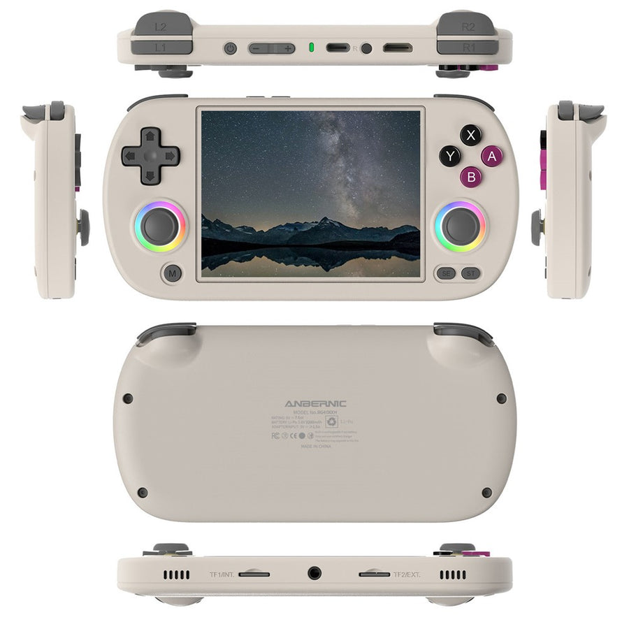 ANBERNIC RG40XXH 4.0 Inch IPS Screen 64G Bluetooth + WiFi Handheld Video Game Console, with 256G TF Card
