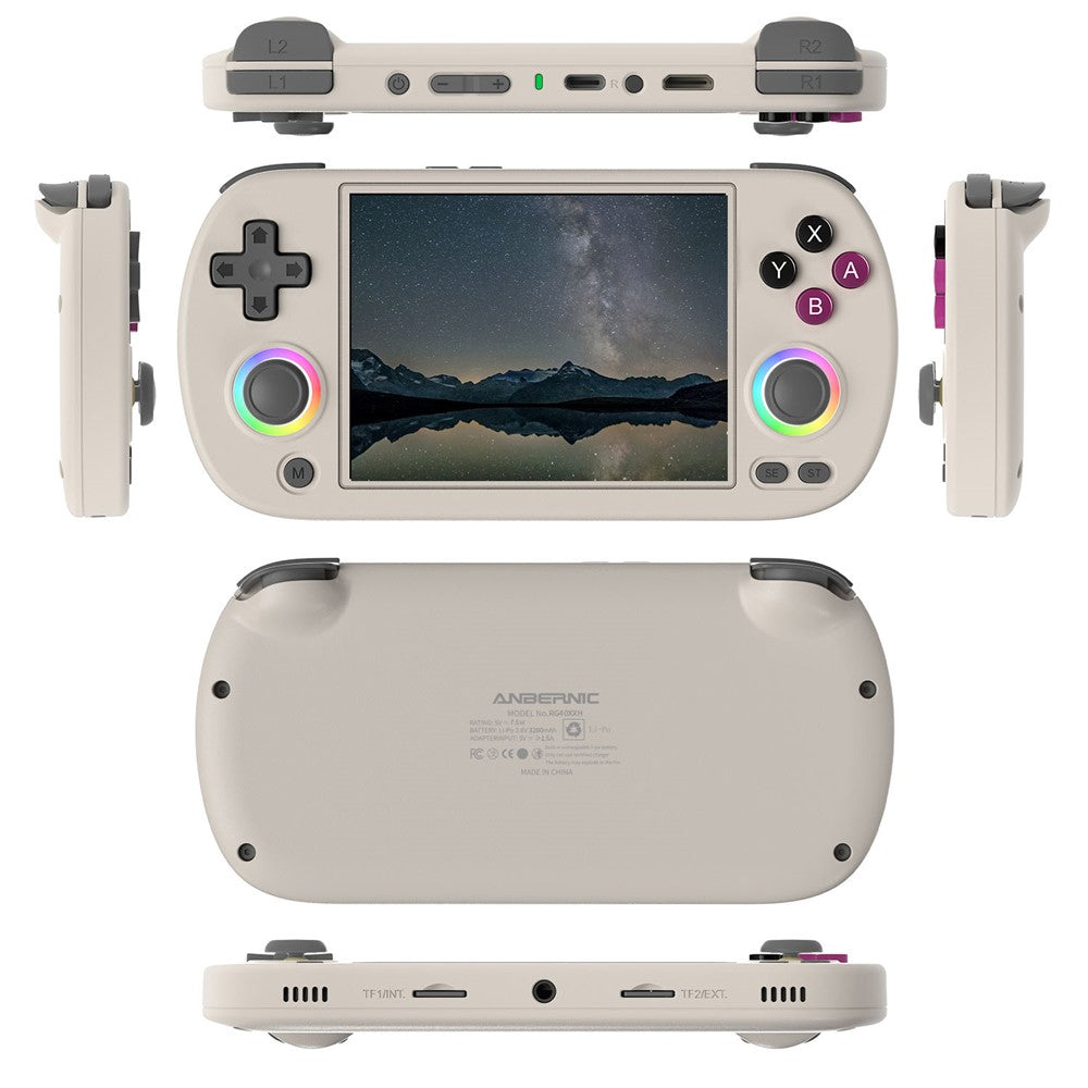 ANBERNIC RG40XXH 4.0 Inch IPS Screen 64G Bluetooth + WiFi Handheld Video Game Console, without TF Card
