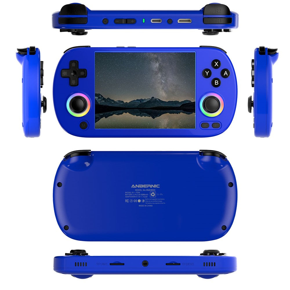 ANBERNIC RG40XXH 4.0 Inch IPS Screen 64G Bluetooth + WiFi Handheld Video Game Console, with 128G TF Card