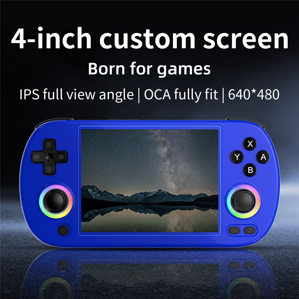 ANBERNIC RG40XXH 4.0 Inch IPS Screen 64G Bluetooth + WiFi Handheld Video Game Console, with 128G TF Card