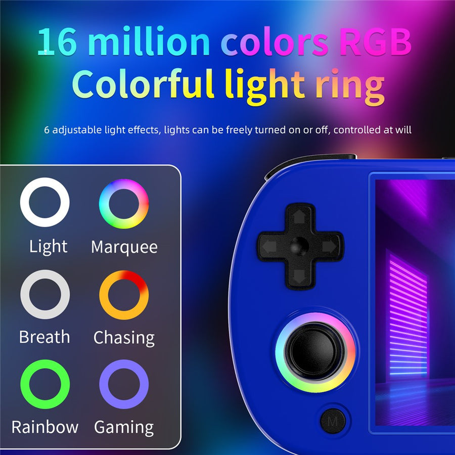 ANBERNIC RG40XXH 4.0 Inch IPS Screen 64G Bluetooth + WiFi Handheld Video Game Console, with 128G TF Card