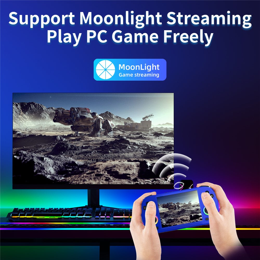ANBERNIC RG40XXH 4.0 Inch IPS Screen 64G Bluetooth + WiFi Handheld Video Game Console, with 128G TF Card
