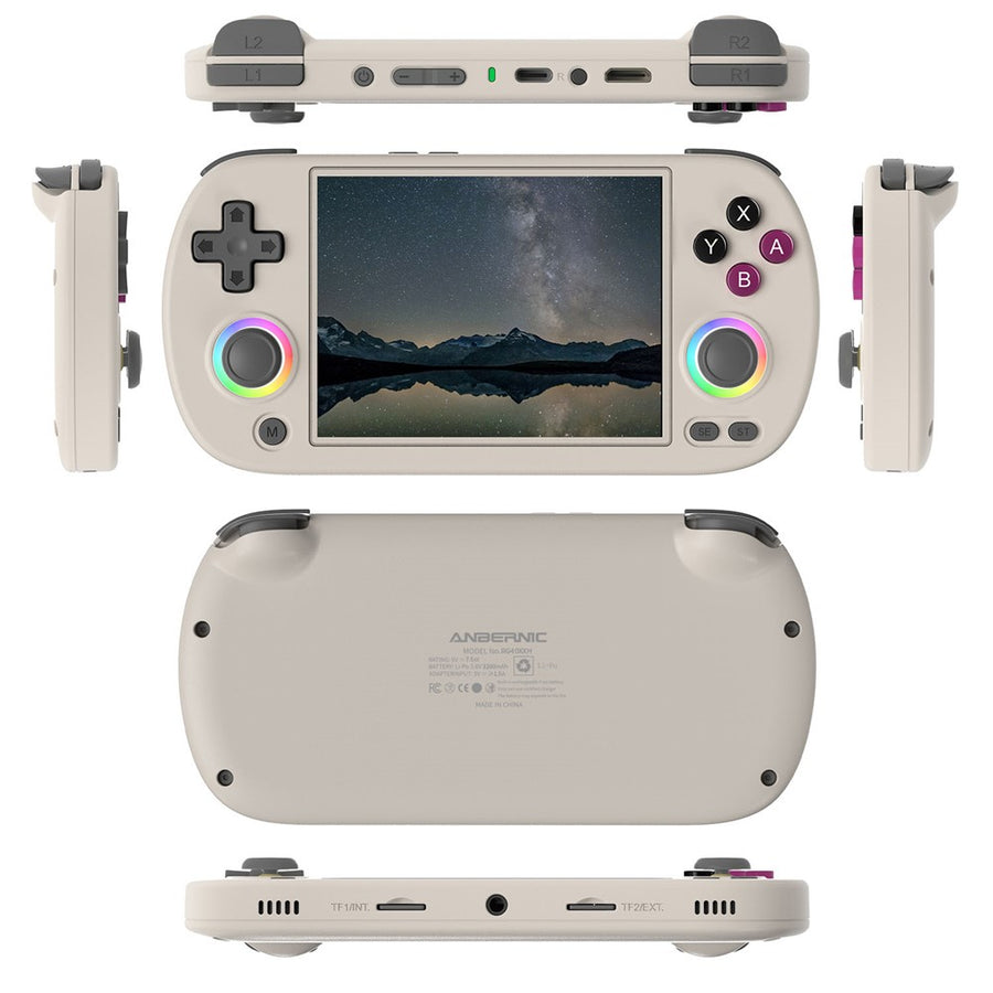 ANBERNIC RG40XXH 4.0 Inch IPS Screen 64G Bluetooth + WiFi Handheld Video Game Console, with 128G TF Card