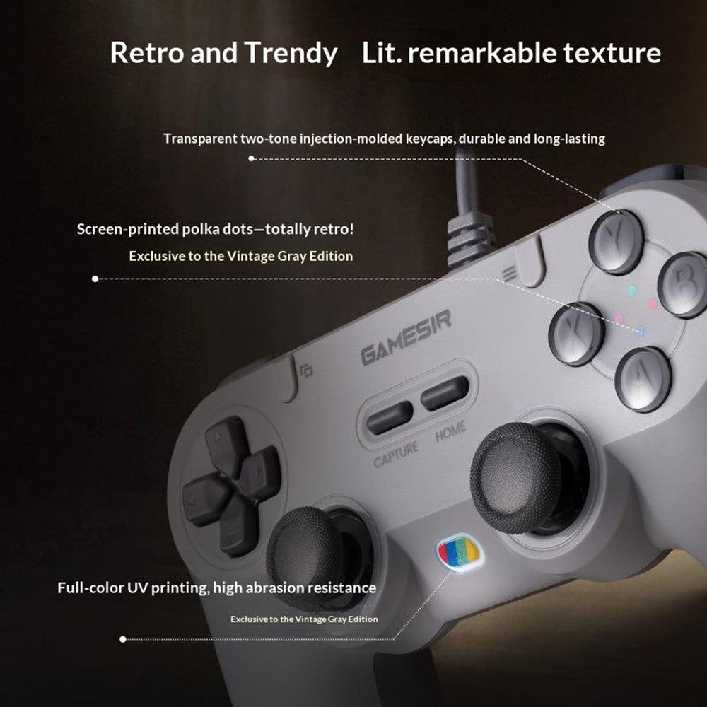 GameSir T3 Lite Wired Controller for PC, Switch & Mobile, Retro Design, photo 2