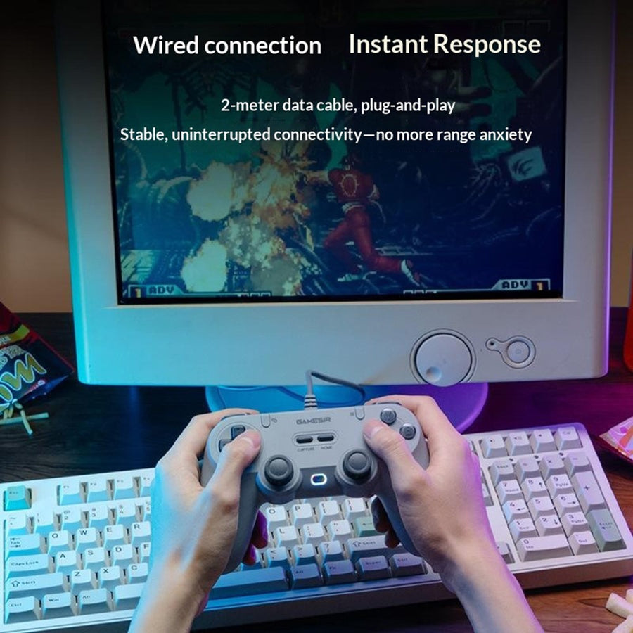 GameSir T3 Lite Wired Controller for PC, Switch & Mobile, Retro Design, photo 4