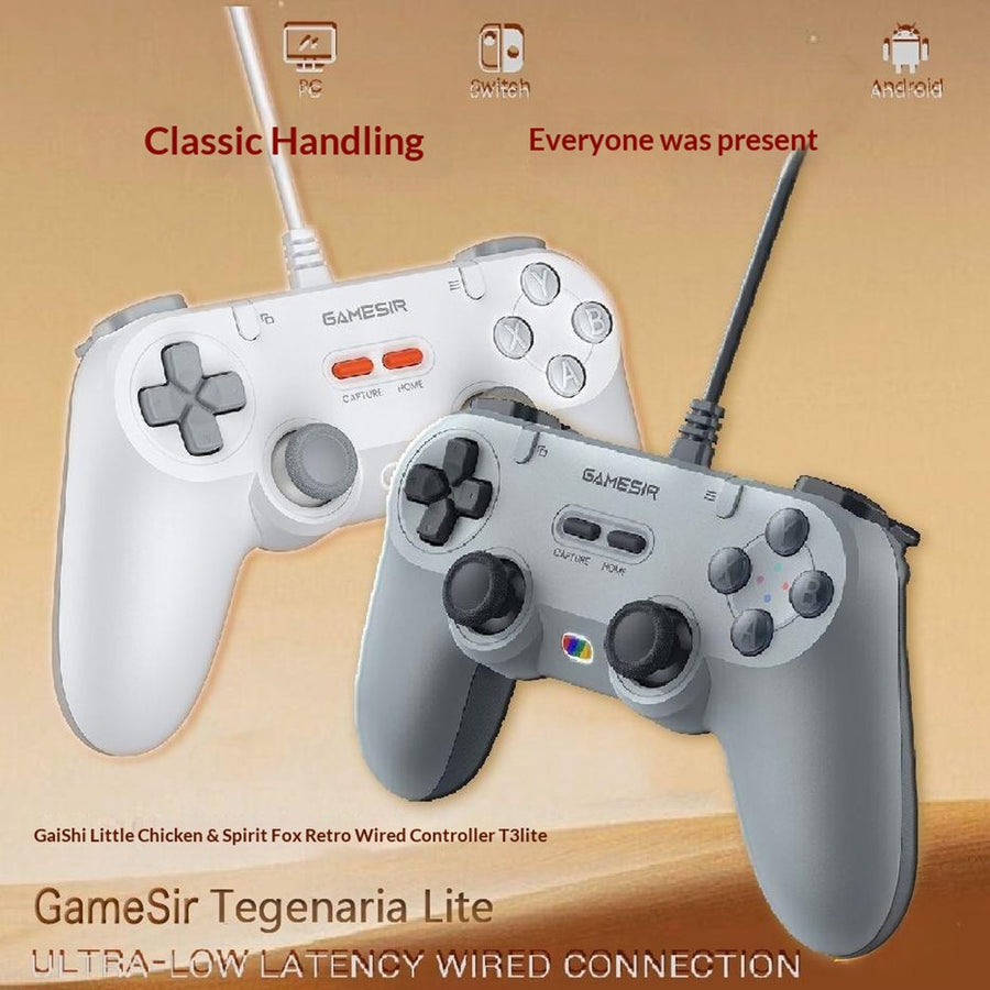GameSir T3 Lite Wired Controller for PC, Switch & Mobile, Retro Design, photo 5