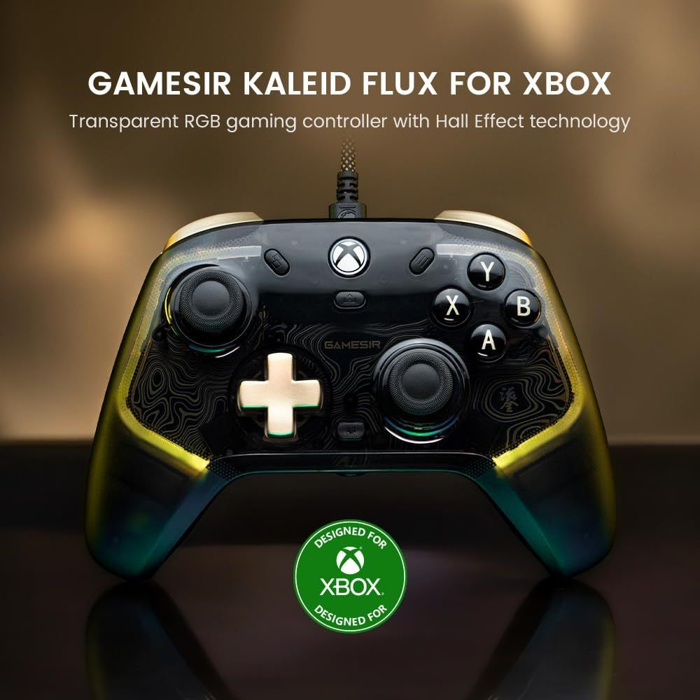 GameSir K1 Wired Controller for Xbox & PC, Transparent RGB, Hall Effect, photo 10