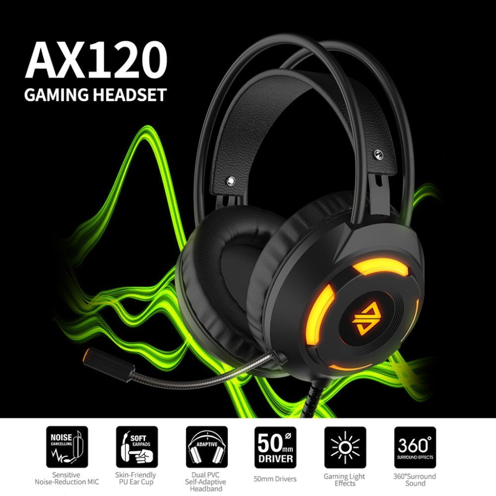 Ajazz AX120 Gaming Headset for PC & Console, 3.5mm and USB, photo 4