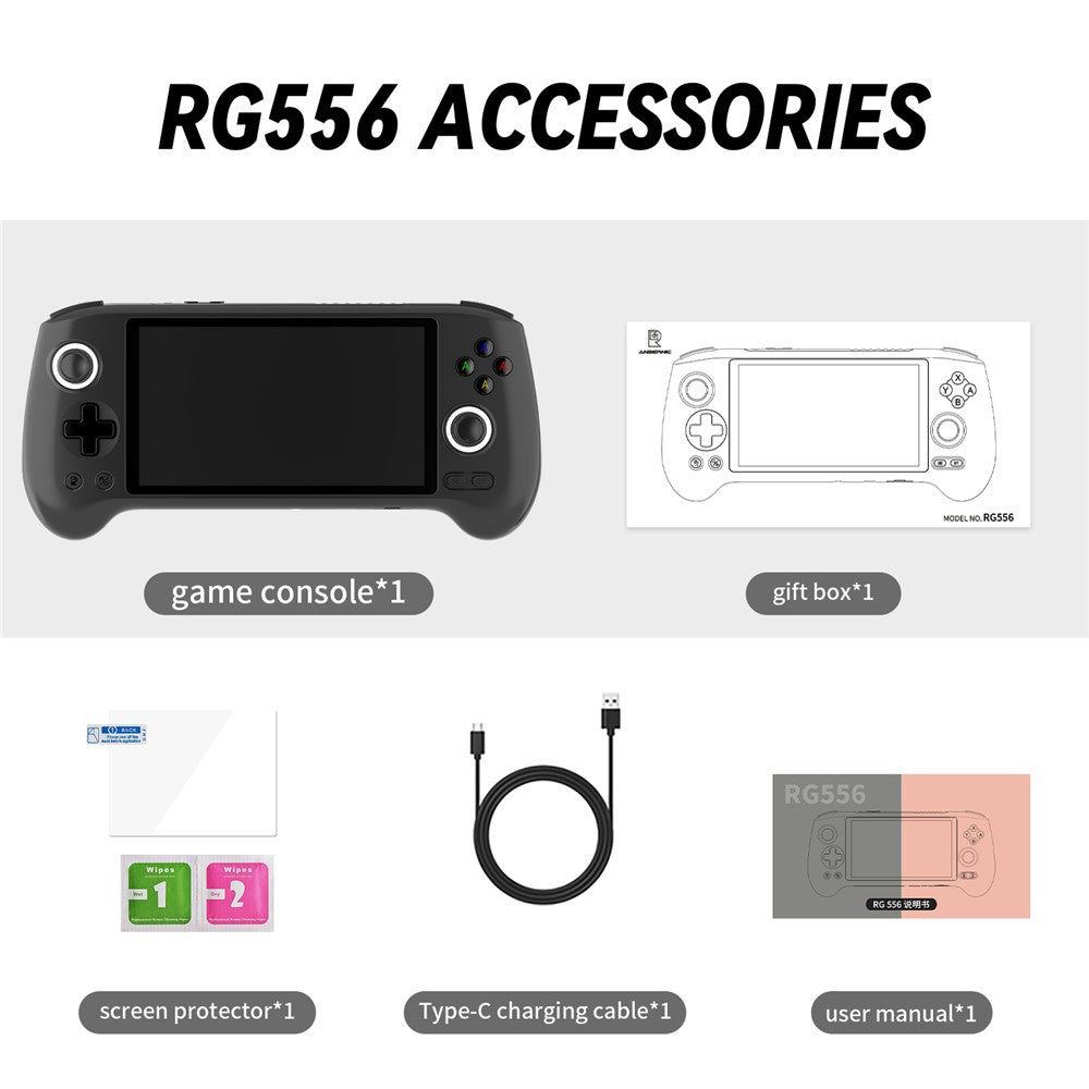 ANBERNIC RG556 8+128G Wireless Gamepad Retro Joystick Game Console, without TF Card and Games (English Version)