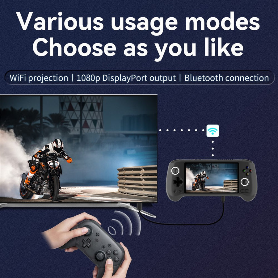 ANBERNIC RG556 8+128G Wireless Gamepad Retro Joystick Game Console, without TF Card and Games (English Version)