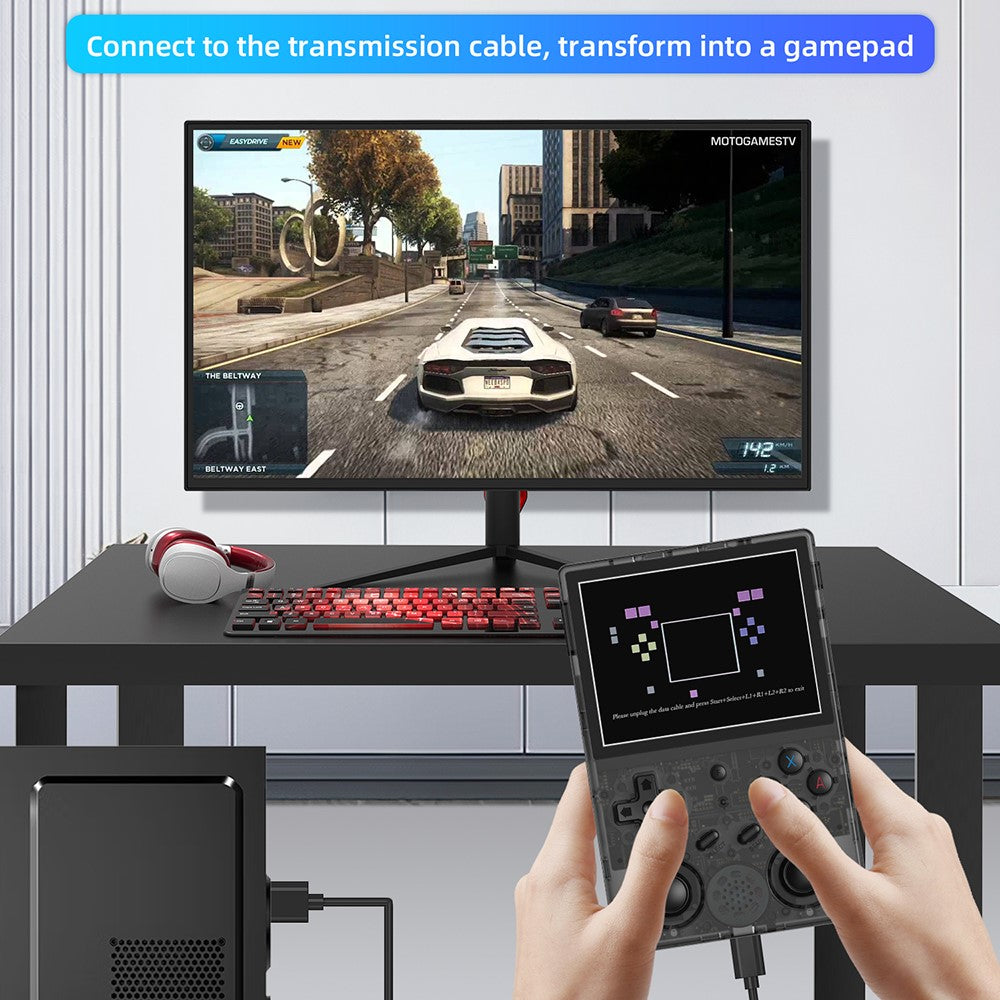 ANBERNIC RG353V 32G Handheld Retro Game Console with 128G TF Card (Built-In 25000 English Games)