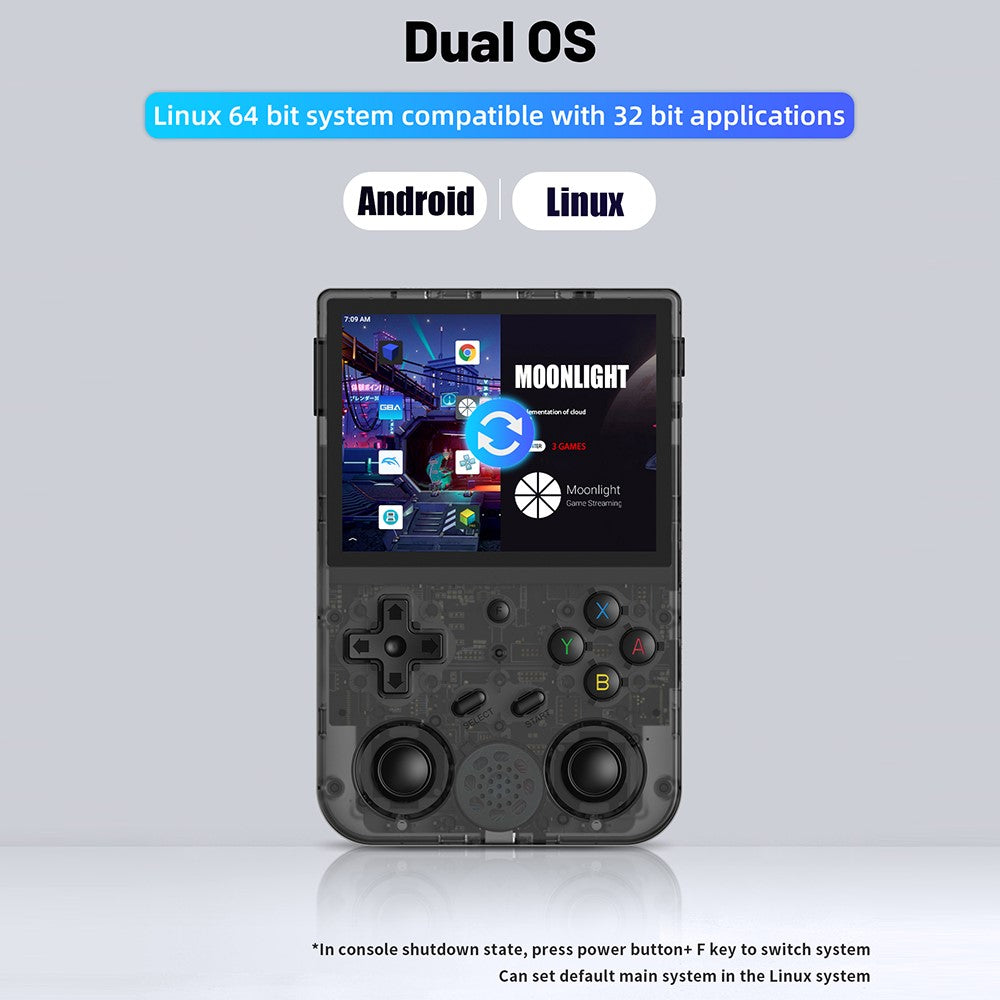 ANBERNIC RG353V 32G Handheld Retro Game Console with 128G TF Card (Built-In 25000 English Games)