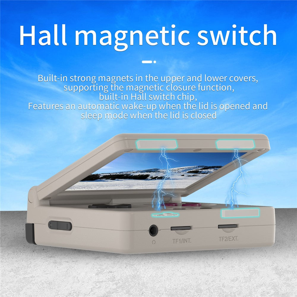 ANBERNIC RG35XXSP 3.5-inch Screen Flip Handheld Gaming Machine 64G Wireless Game Console without TF Card (English Version)