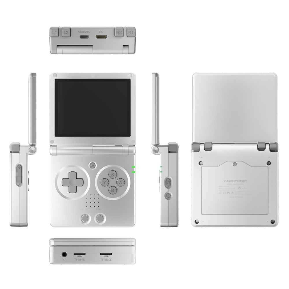 ANBERNIC RG35XXSP 3.5-inch Screen Flip Handheld Gaming Machine 64G Wireless Game Console with 128G TF Card (English Version)