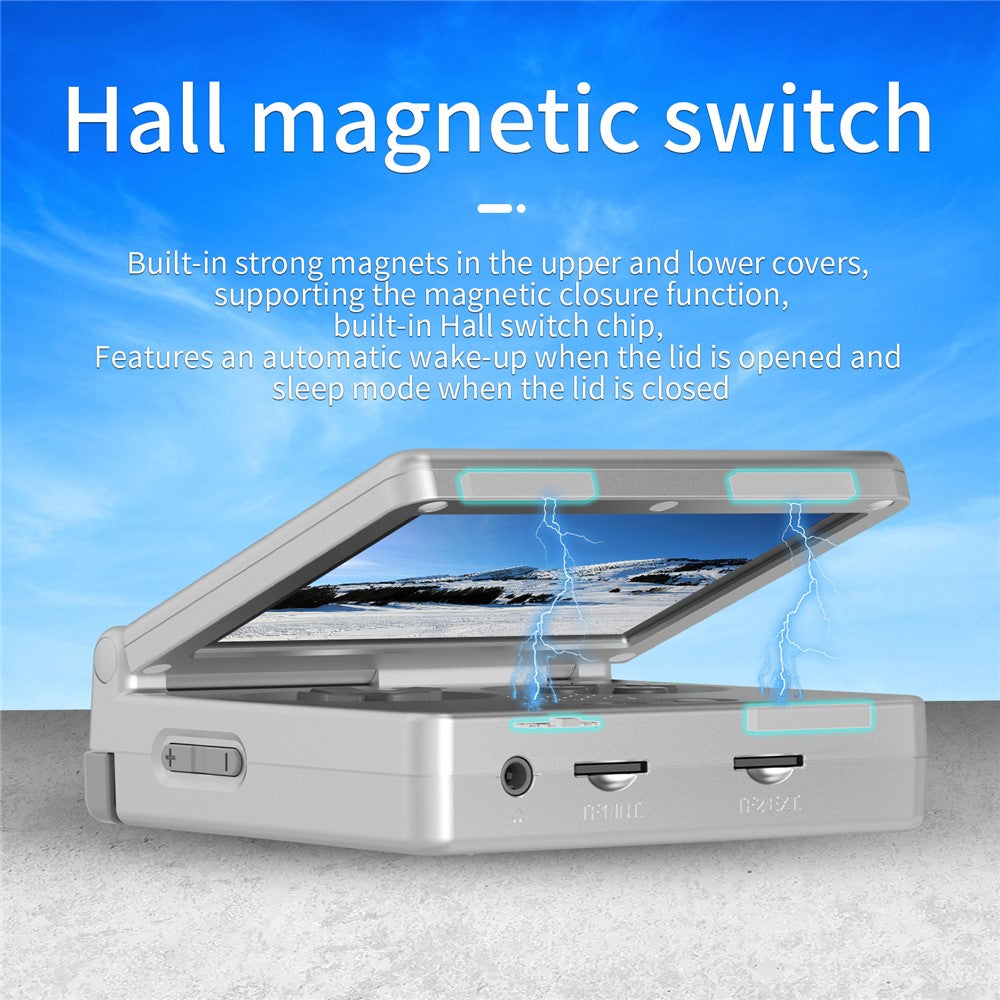 ANBERNIC RG35XXSP 3.5-inch Screen Flip Handheld Gaming Machine 64G Wireless Game Console with 128G TF Card (English Version)