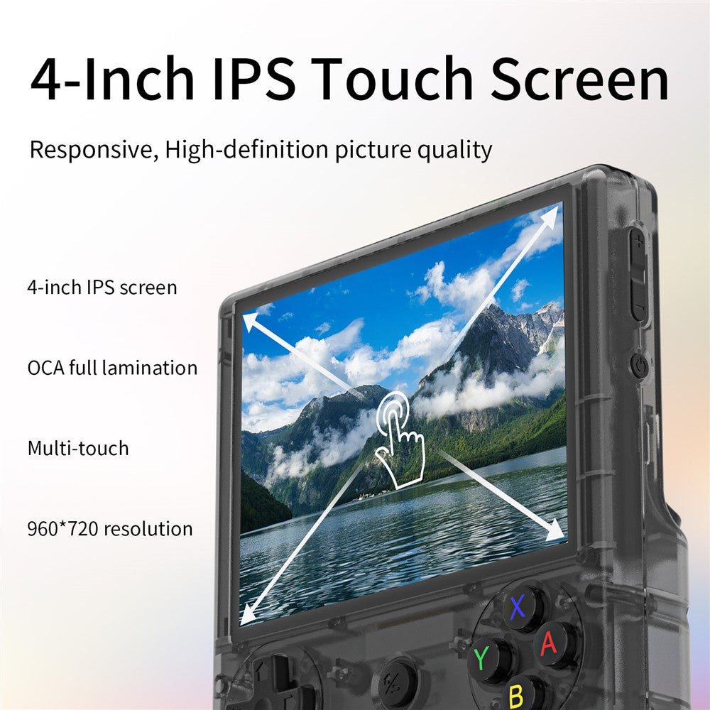 ANBERNIC RG406V Retro Handheld Game Console 4 inch 960*720P IPS Touch Screen 128G Android 13 Game Console, No TF Card