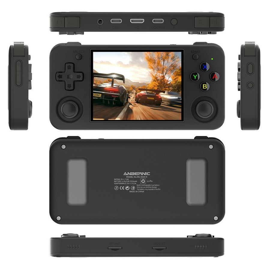 ANBERNIC RG35XXH Open Source Handheld Game Console Wireless Controller with 32G + 64G TF Card