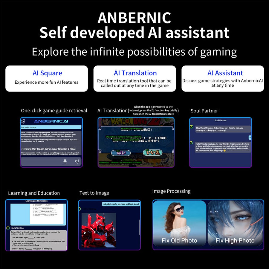 ANBERNIC RG 476H 8GB+128GB Android 13 Handheld Game Console 4.7 Inch Touchscreen Gaming Device